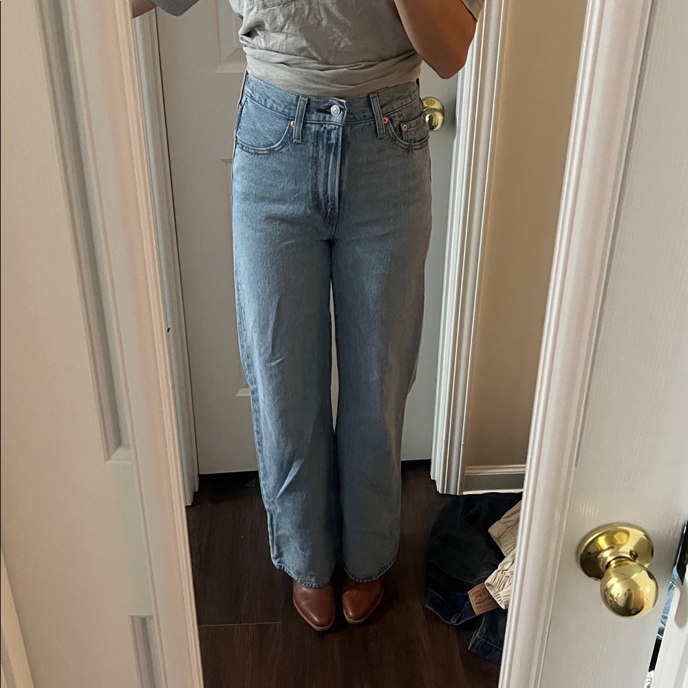Levi's Light Blue Flare & Wide Leg Jeans